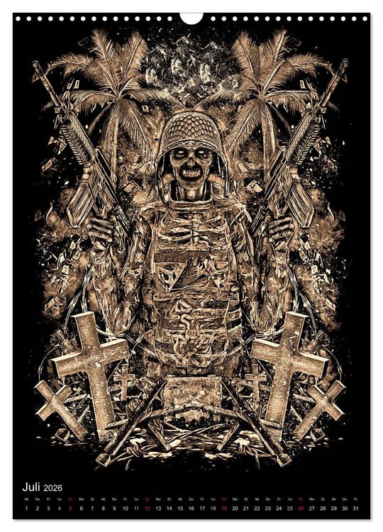 Produktbild: BLOODBOY/WAR ILLUSTRATION (Wandkalender 2026 DIN A3 hoch), CALVENDO Monatskalender