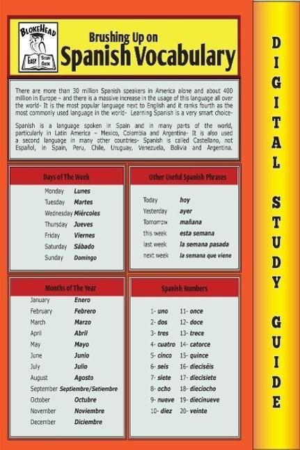 Produktbild: Spanish Vocabulary (Blokehead Easy Study Guide)