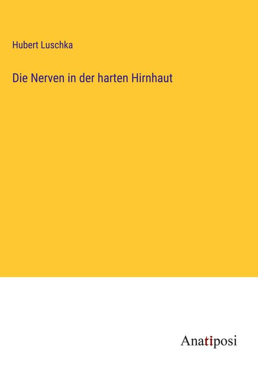 Produktbild: Die Nerven in der harten Hirnhaut