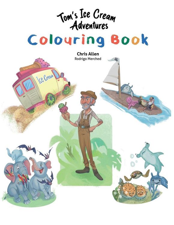 Produktbild: Tom's Ice Cream Adventures Colouring Book