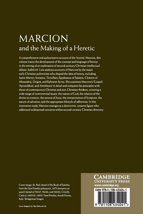 Produktbild: Marcion and the Making of a Heretic