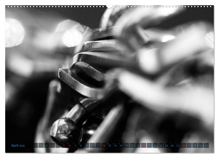 Produktbild: Klarinette - close up (Wandkalender 2026 DIN A2 quer), CALVENDO Monatskalender