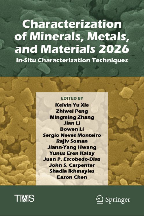 Produktbild: Characterization of Minerals, Metals, and Materials 2026