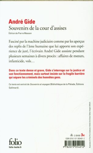 Produktbild: Souvenirs de la cour d'assises