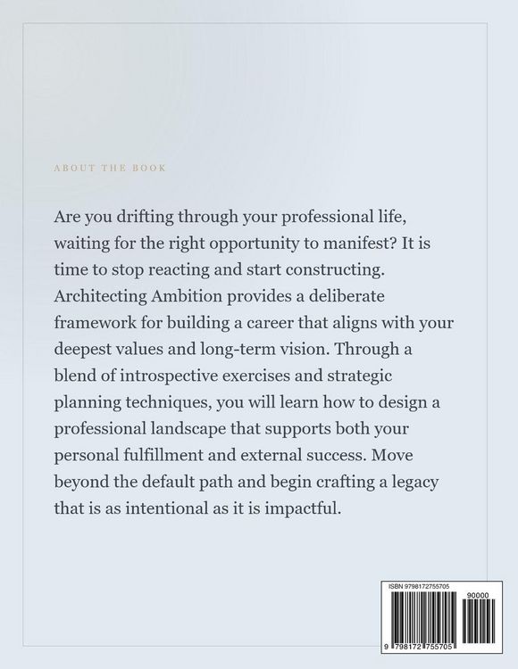 Produktbild: architecting ambition a guide to purposeful career selection