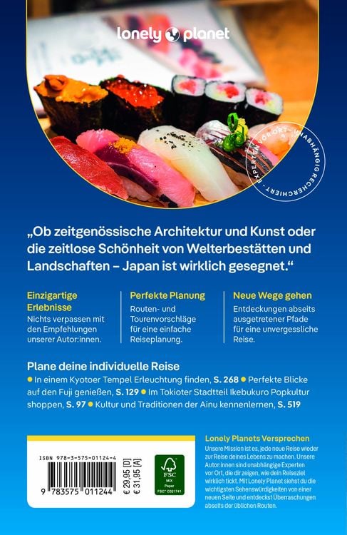 Produktbild: LONELY PLANET Reisef&uuml;hrer Japan