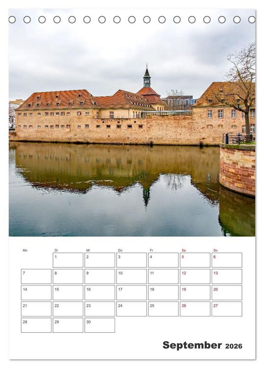 Produktbild: Stra&szlig;burg - Urlaubsplaner (Tischkalender 2026 DIN A5 hoch), CALVENDO Monatskalender