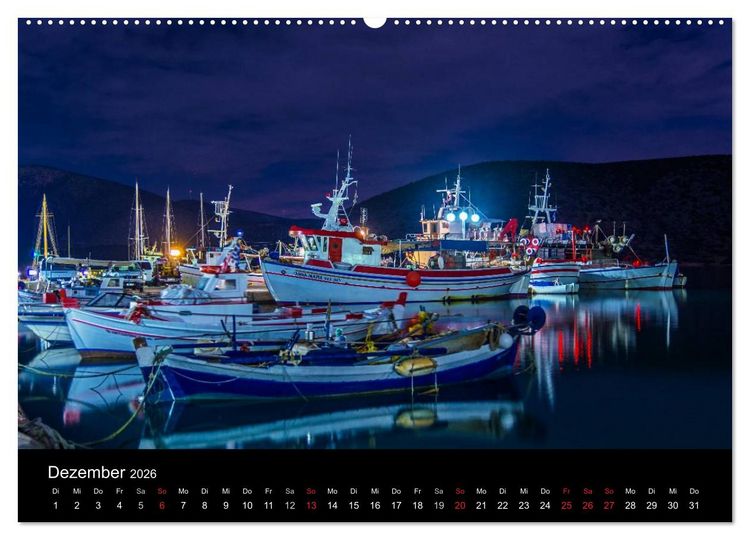 Produktbild: Peloponnes - Einladung zum Chillen (Wandkalender 2026 DIN A2 quer), CALVENDO Monatskalender
