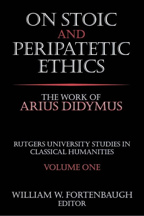 Produktbild: On Stoic and Peripatetic Ethics