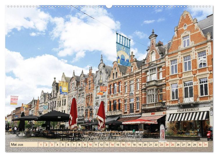Produktbild: Das belgische Mecheln (hochwertiger Premium Wandkalender 2026 DIN A2 quer), Kunstdruck in Hochglanz