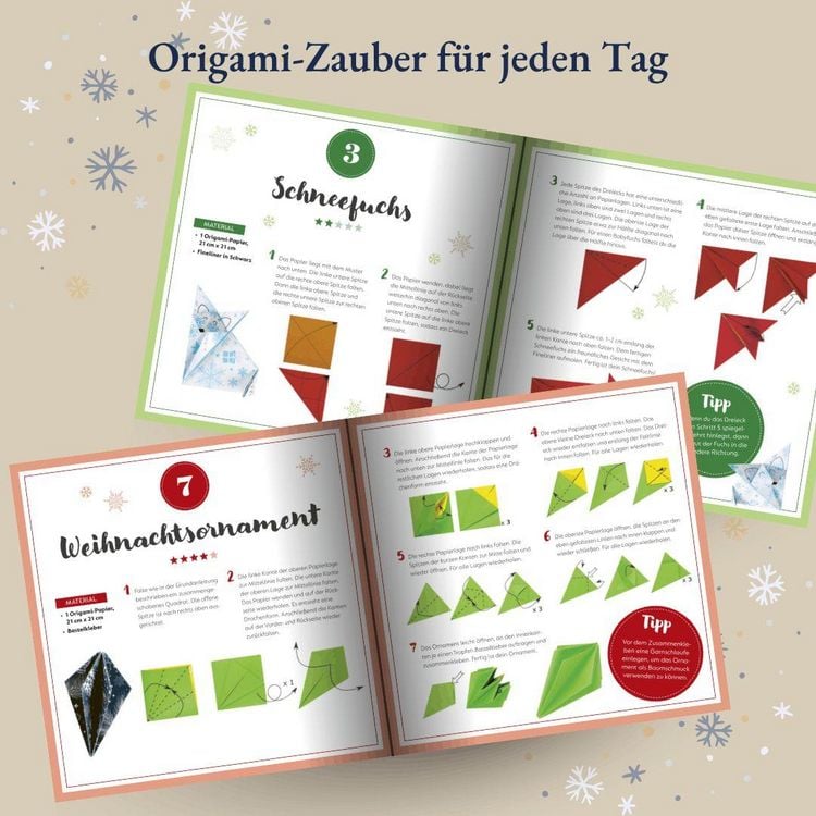 Produktbild: Winterzauber. Origami-Adventskalender.