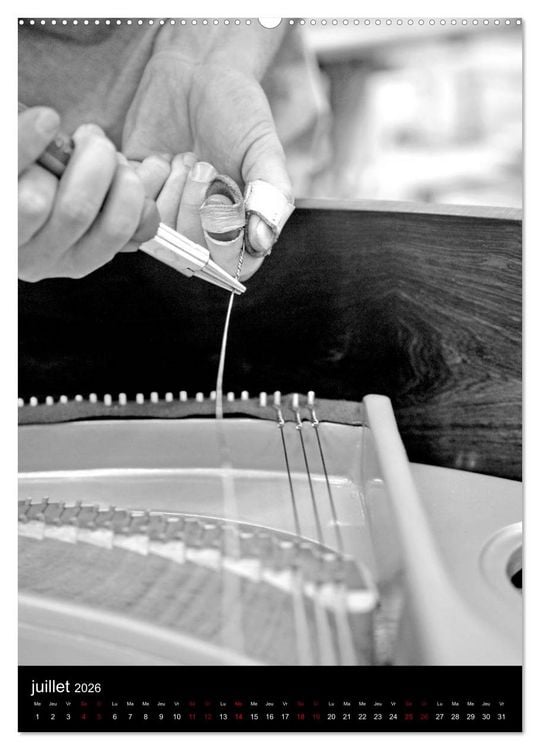 Produktbild: Au son du piano (Calendrier mural 2026 DIN A2 horizontal) calendrier de bureau