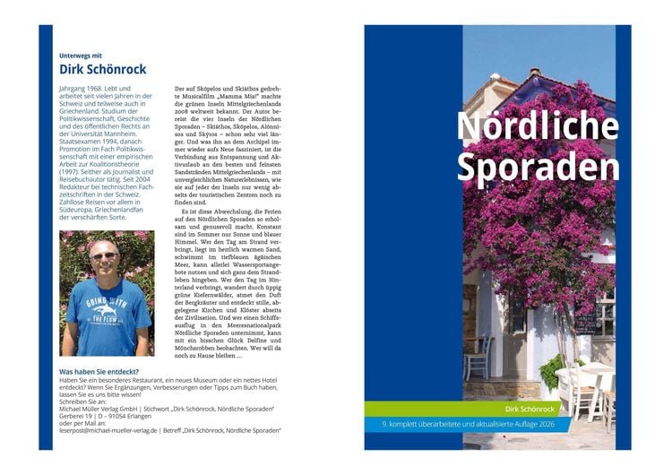 Produktbild: MICHAEL M&Uuml;LLER Reisef&uuml;hrer N&ouml;rdliche Sporaden