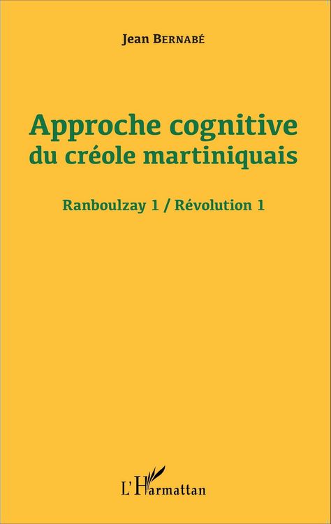Produktbild: Approche cognitive du cr&eacute;ole martiniquais