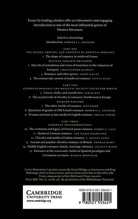 Produktbild: The Cambridge Companion to Medieval Romance