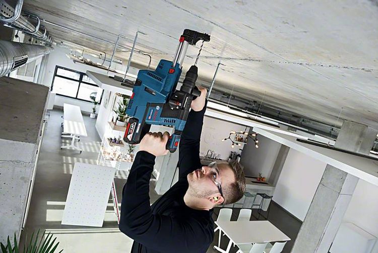 Produktbild: Bosch Professional GBH 18V-26F + GDE SDS-Plus-Akku-Bohrhammer 18 V Li-Ion ohne Akku, ohne Ladeger&auml;t, inkl. Koffer