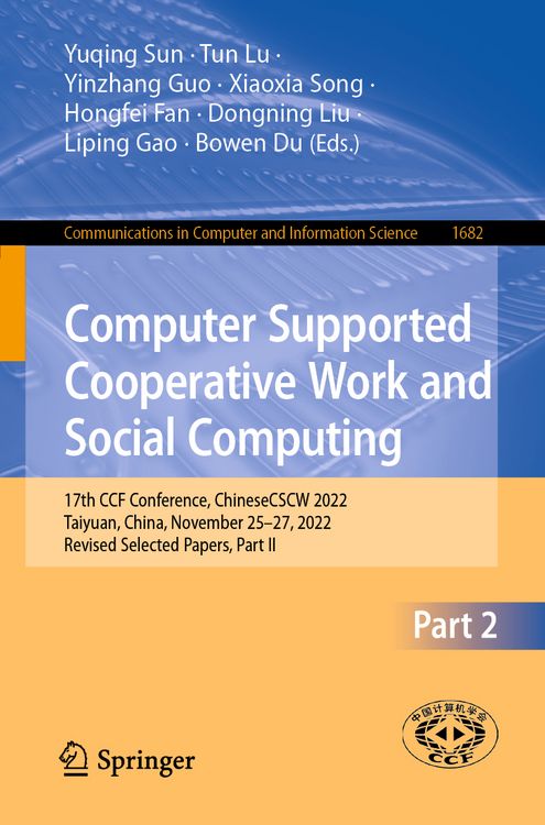 Produktbild: Computer Supported Cooperative Work and Social Computing