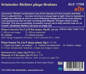 Produktbild: Sviatoslav Richter plays Brahms