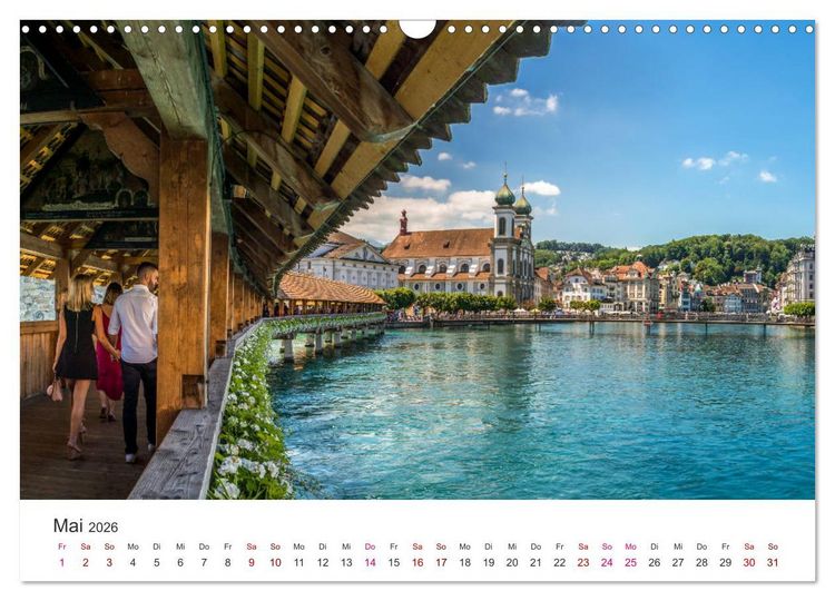 Produktbild: Schweiz - Die sch&ouml;nsten St&auml;dte (Wandkalender 2026 DIN A3 quer), CALVENDO Monatskalender