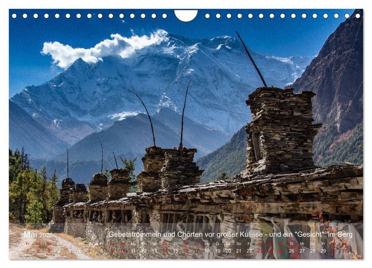 Produktbild: NEPAL - rund um die Annapurna (Wandkalender 2026 DIN A4 quer), CALVENDO Monatskalender