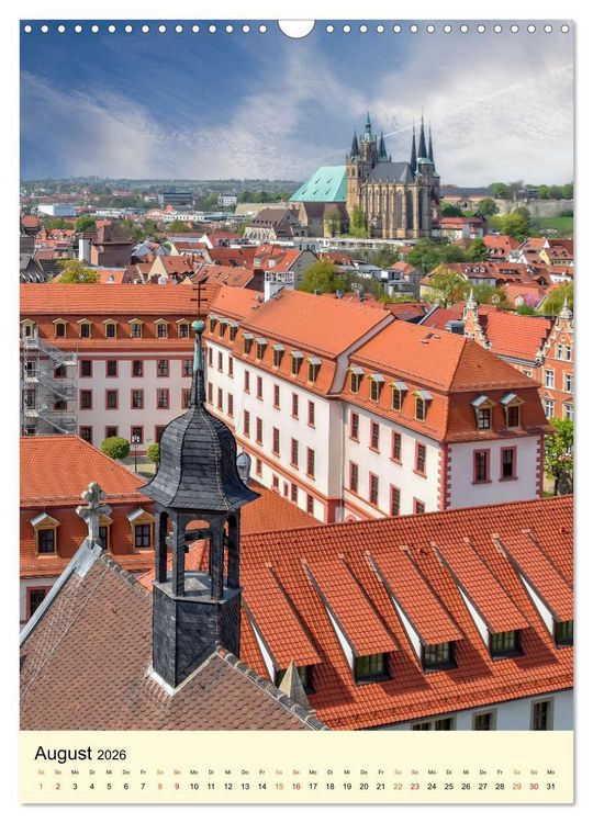 Produktbild: Geliebtes Erfurt (Wandkalender 2026 DIN A3 hoch), CALVENDO Monatskalender