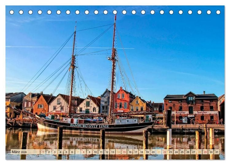 Produktbild: Sch&ouml;ne H&auml;fen zwischen Island und Barbados (Tischkalender 2026 DIN A5 quer), CALVENDO Monatskalender