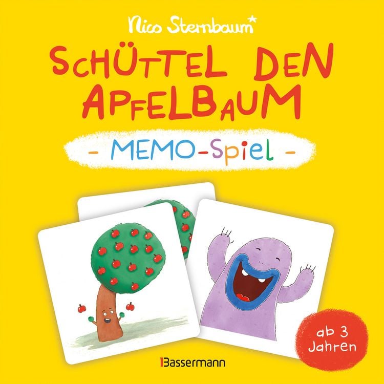 Produktbild: Sch&uuml;ttel den Apfelbaum &ndash; Memo-Spiel mit 40 Spielkarten im Karton. Ab 3 Jahren