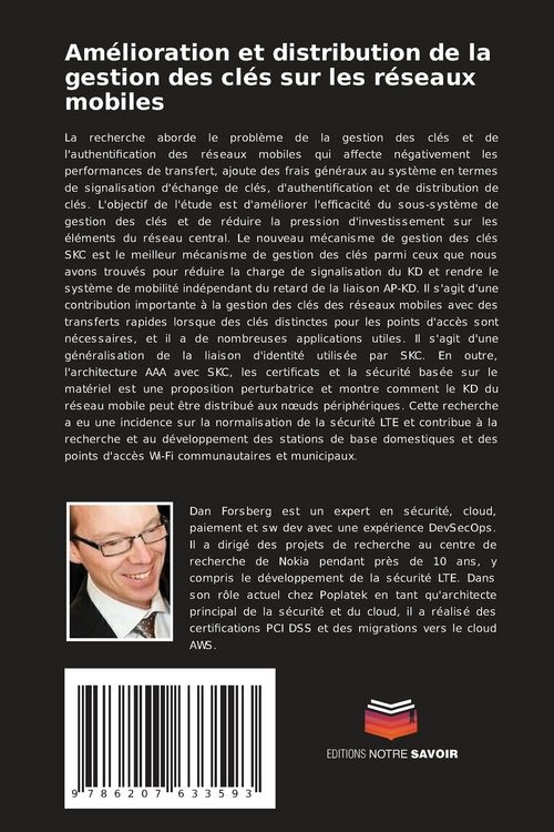 Produktbild: Am&eacute;lioration et distribution de la gestion des cl&eacute;s sur les r&eacute;seaux mobiles