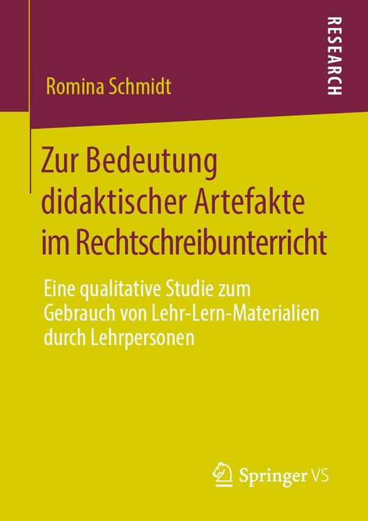 Produktbild: Zur Bedeutung didaktischer Artefakte im Rechtschreibunterricht
