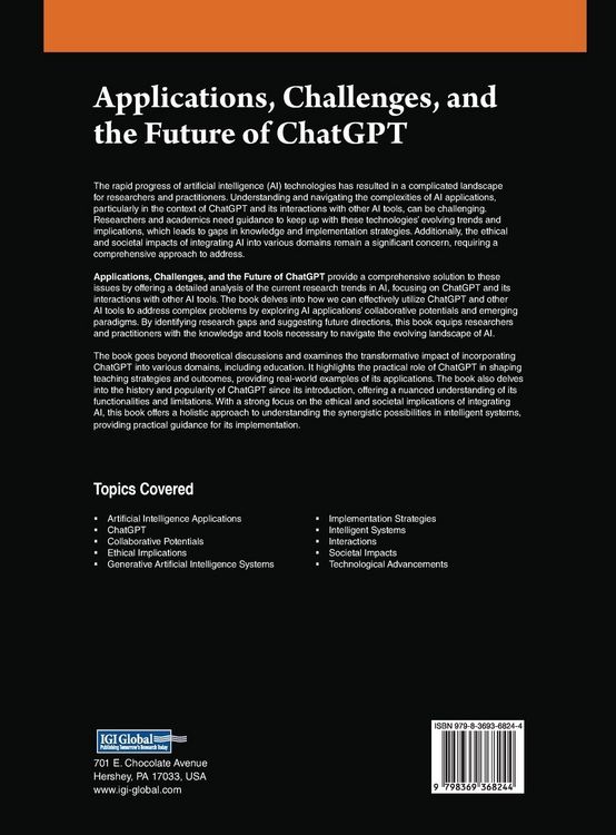 Produktbild: Applications, Challenges, and the Future of ChatGPT