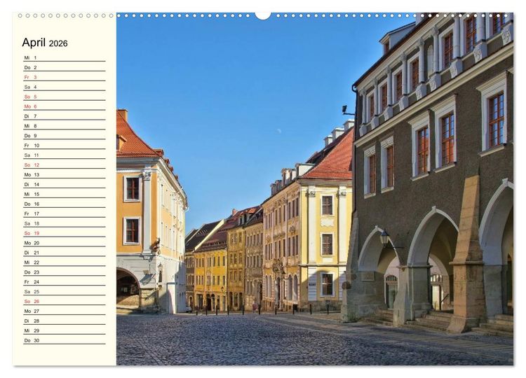 Produktbild: G&ouml;rlitz - Die Perle Niederschlesiens (Wandkalender 2026 DIN A2 quer), CALVENDO Monatskalender