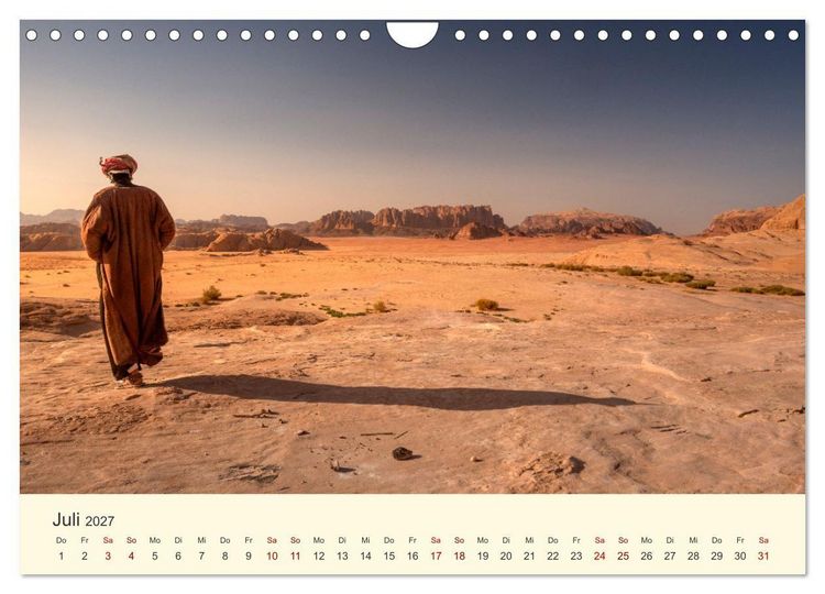 Produktbild: Jordanien Sand, Stein und Salz (Wandkalender 2027 DIN A4 quer), CALVENDO Monatskalender