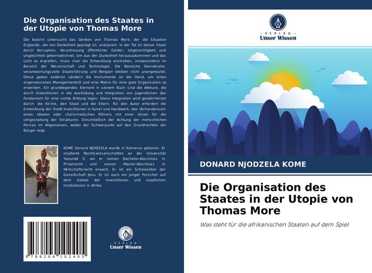 Produktbild: Die Organisation des Staates in der Utopie von Thomas More