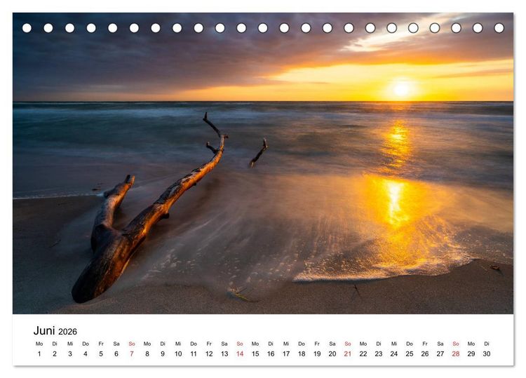 Produktbild: Deutschlands Landschaften - Vom Meer bis zu den Alpen (Tischkalender 2026 DIN A5 quer), CALVENDO Monatskalender