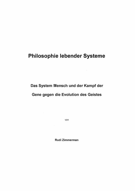 Produktbild: Philosophie lebender Systeme