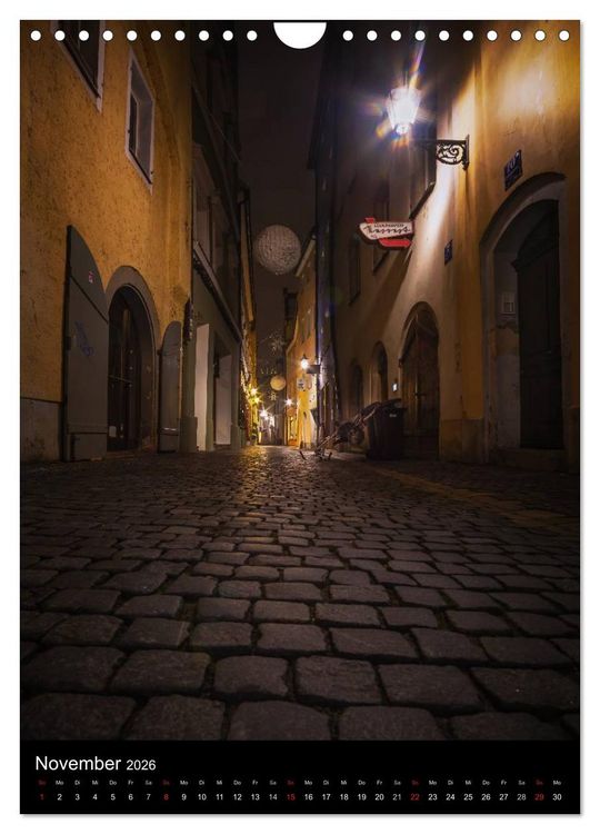 Produktbild: Altstadtgassen Regensburg (Wandkalender 2026 DIN A4 hoch), CALVENDO Monatskalender
