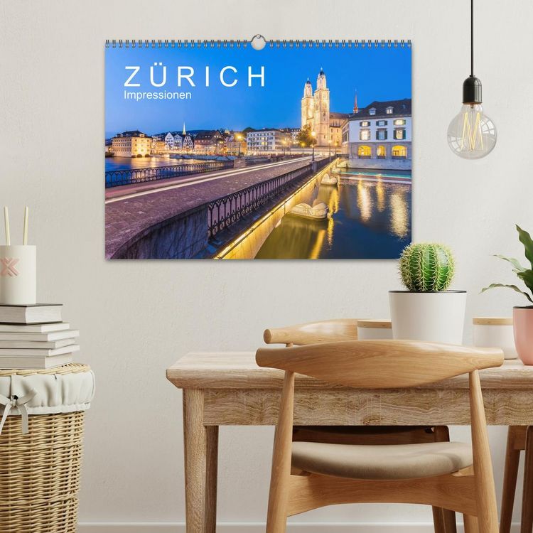 Produktbild: Z &Uuml; R I C H Impressionen (Wandkalender 2026 DIN A3 quer), CALVENDO Monatskalender