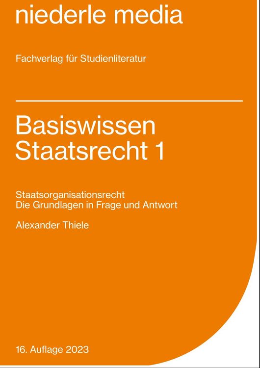 Produktbild: Basiswissen Staatsrecht 1 - 2023