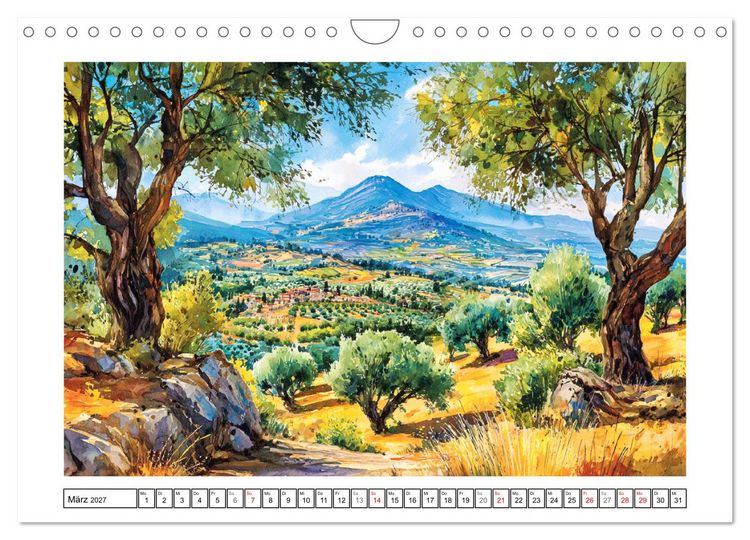 Produktbild: Griechenland. Zwischen Inseln, Antike und Mittelmeer (Wandkalender 2027 DIN A4 quer), CALVENDO Monatskalender