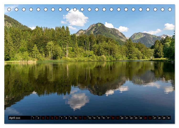 Produktbild: das Allg&auml;u (Tischkalender 2026 DIN A5 quer), CALVENDO Monatskalender