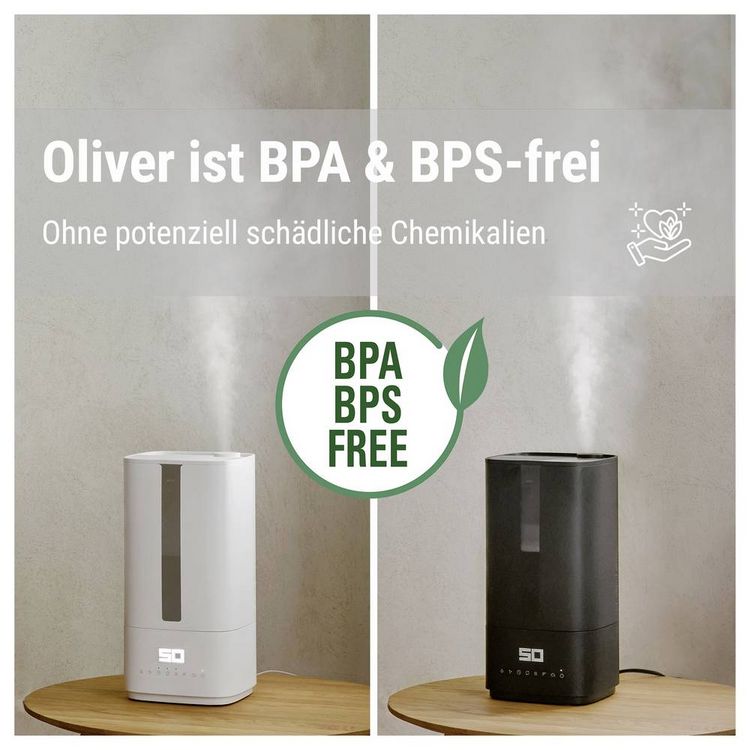 Produktbild: Stadler Form Oliver Ultraschall-Luftbefeuchter 1 St. Wei&szlig;