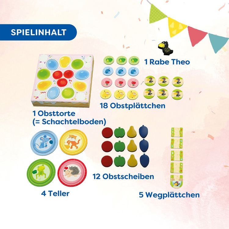 Produktbild: HABA 2013166001 - Meine ersten Spiele: Theos Torte, Bewegungsspiel