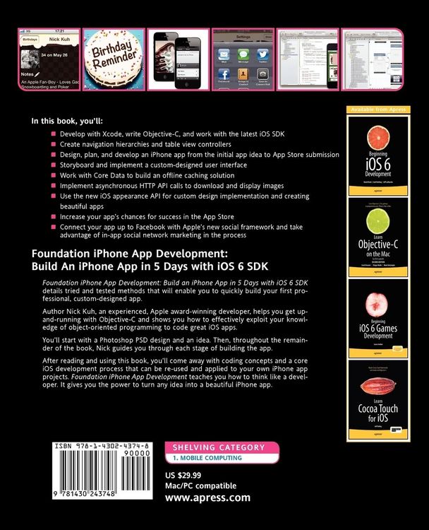 Produktbild: Foundation iPhone App Development