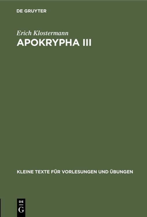 Produktbild: Apokrypha III