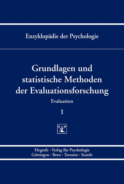 Produktbild: Grundlagen und statistische Methoden der Evaluationsforschung