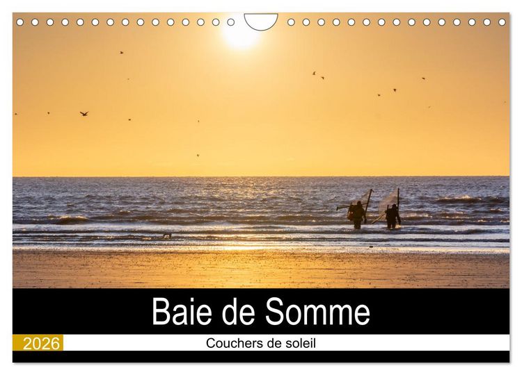Produktbild: Baie de Somme Couchers de soleil (Calendrier mural 2026 DIN A4 vertical), CALVENDO calendrier mensuel