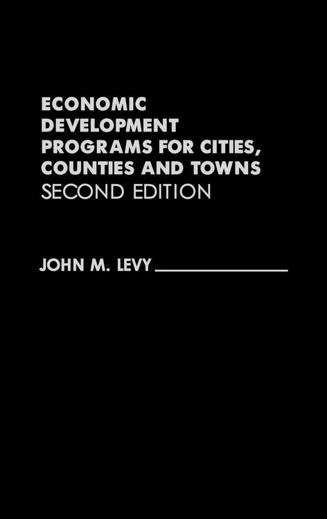 Produktbild: Economic Development Programs for Cities, Counties and Towns
