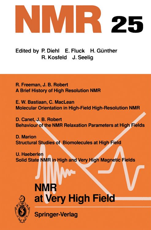 Produktbild: NMR at Very High Field