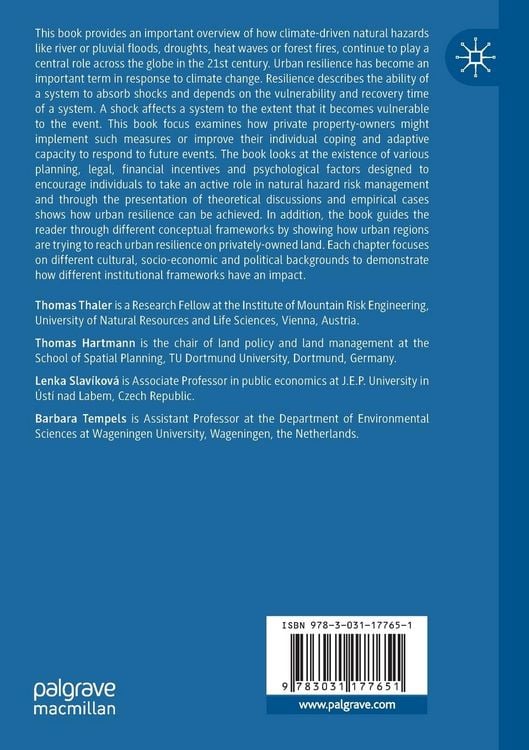 Produktbild: Homeowners and the Resilient City