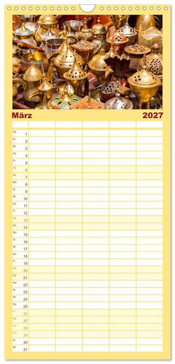 Produktbild: Familienplaner 2027 - Oman - Reiseziel Maskat und Salalah mit 5 Spalten (Wandkalender, 21 x 45 cm) CALVENDO